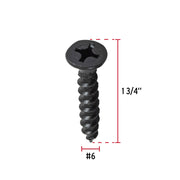100 pijas #6 x 1-3/4'cabeza plana phillips multiusos