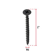 100 pijas #6 x 2'cabeza plana phillips multiusos