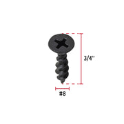 100 pijas #8 x 3/4'cabeza plana phillips multiusos