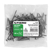 100 pijas #8 x 1-1/2'cabeza plana phillips multiusos