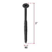 100 pijas #8 x 3' cabeza plana phillips multiusos