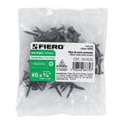 100 pijas #6x3/4'cabeza plana phillips multiusos cuerda fina