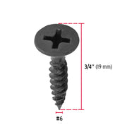 100 pijas #6x3/4'cabeza plana phillips multiusos cuerda fina