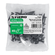 100 pijas #8 x 1'cabeza plana phillips multiusos cuerda fina