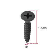 100 pijas #8 x 1'cabeza plana phillips multiusos cuerda fina