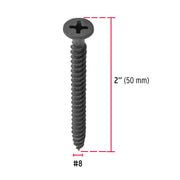 100 pijas #8 x 2'cabeza plana phillips multiusos cuerda fina