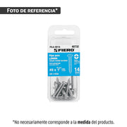 Blíster con 8 pijas para lámina, #8 x 2', FIERO