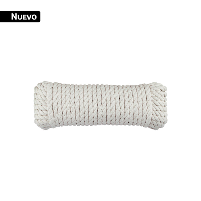 Piola de Algodón de 10 mm x 15 m natural, FIERO