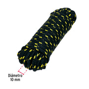 Piola de polipropileno trenzada de 10mm x 15m en madeja