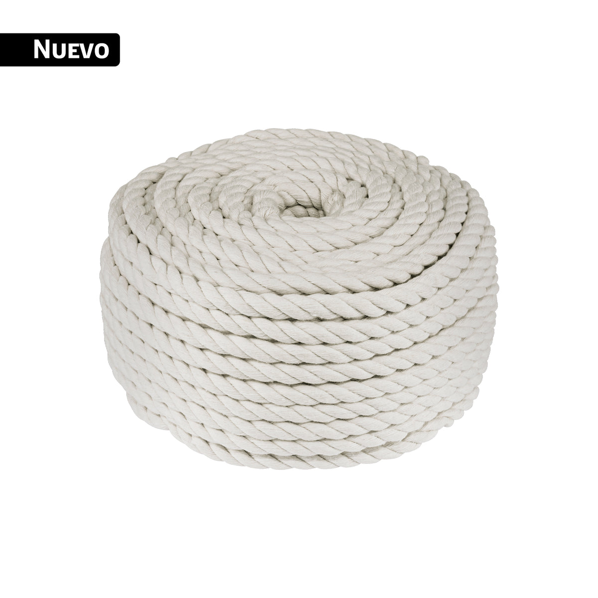 Piola de algodón de 10 mm, rollo, natural, 1 kg, FIERO