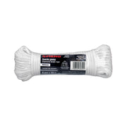 Piola de poliéster diamante de 4mmx15m blanca, madeja, FIERO