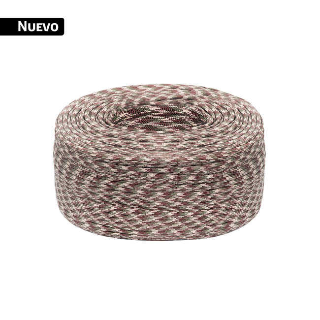 Piola de nylon paracord de 4mm, rollo, camo, 1kg, FIERO