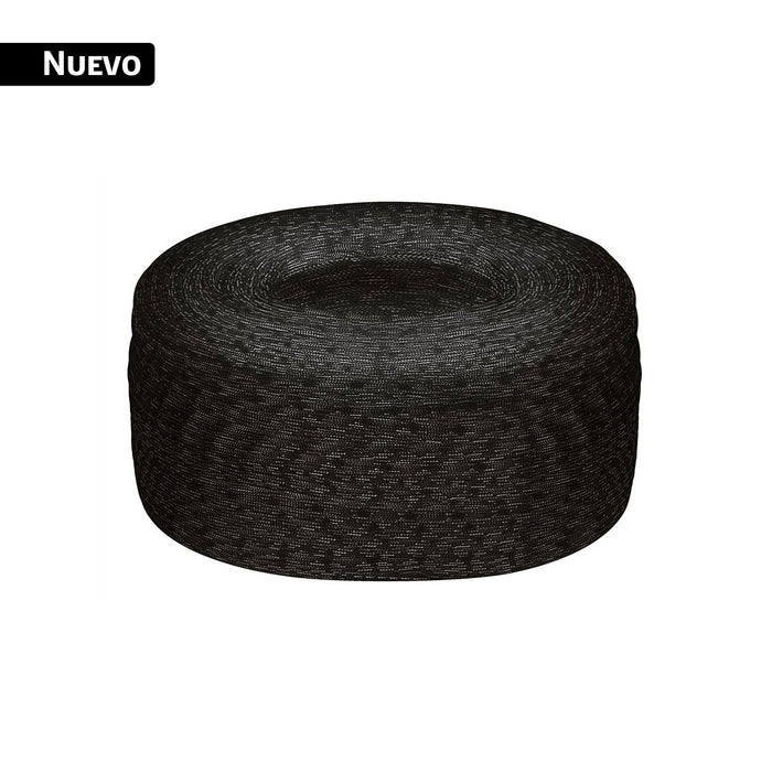 Piola de nylon paracord de 4mm, rollo, negro, 1kg, FIERO