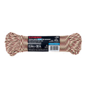 Piola de nylon paracord de 4mm x 30m camo, madeja, FIERO