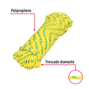 Piola de polipropileno trenzada de 4mm x 30m en madeja