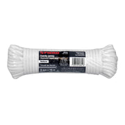 Piola de poliéster diamante de 5mmx15m blanca, madeja, FIERO