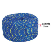 Piola de Polipropileno trenzada, multicolor, 5mm, 1 Kg