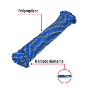 Piola de polipropileno trenzada de 5mm x 30m en madeja