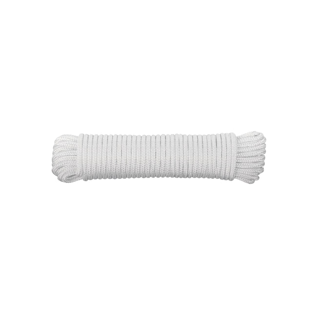 Piola de poliéster diamante de 6mmx15m blanca, madeja, FIERO