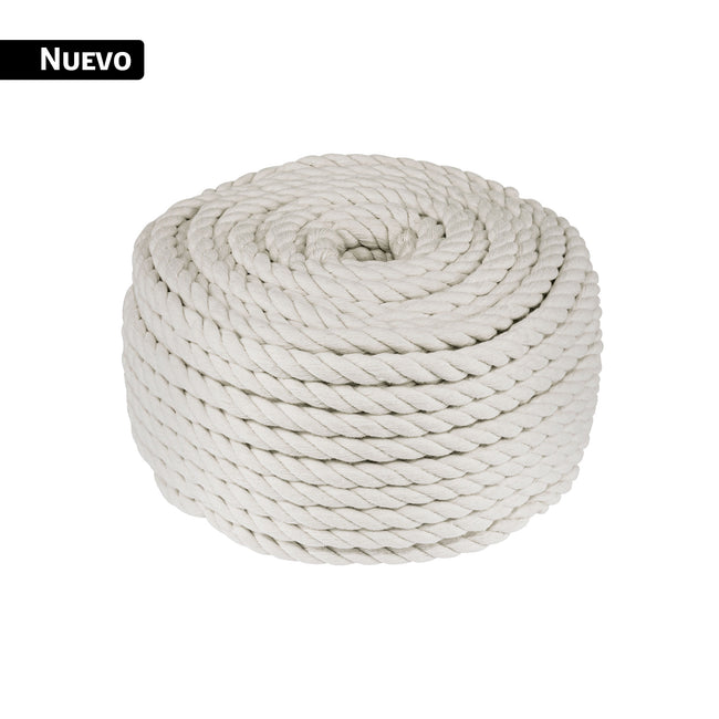 Piola de algodón de 6 mm, rollo, natural, 1 kg, FIERO