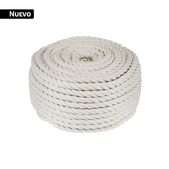 Piola de algodón de 6 mm, rollo, natural, 1 kg, FIERO