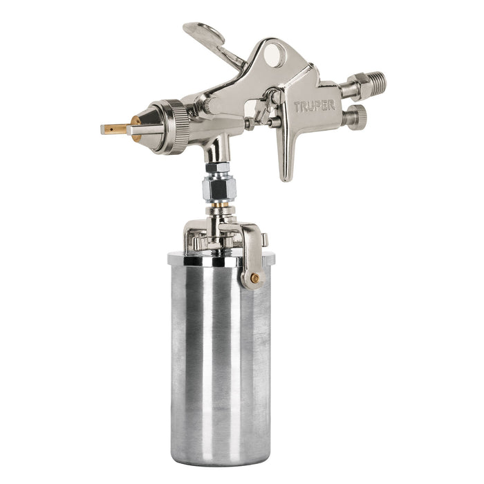 Pistola compacta p/retoque HVHP vaso alum, 1.5 mm, TRUPER