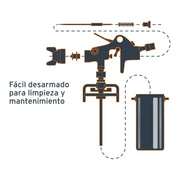 Pistola compacta p/retoque HVHP vaso alum, 1.5 mm, TRUPER