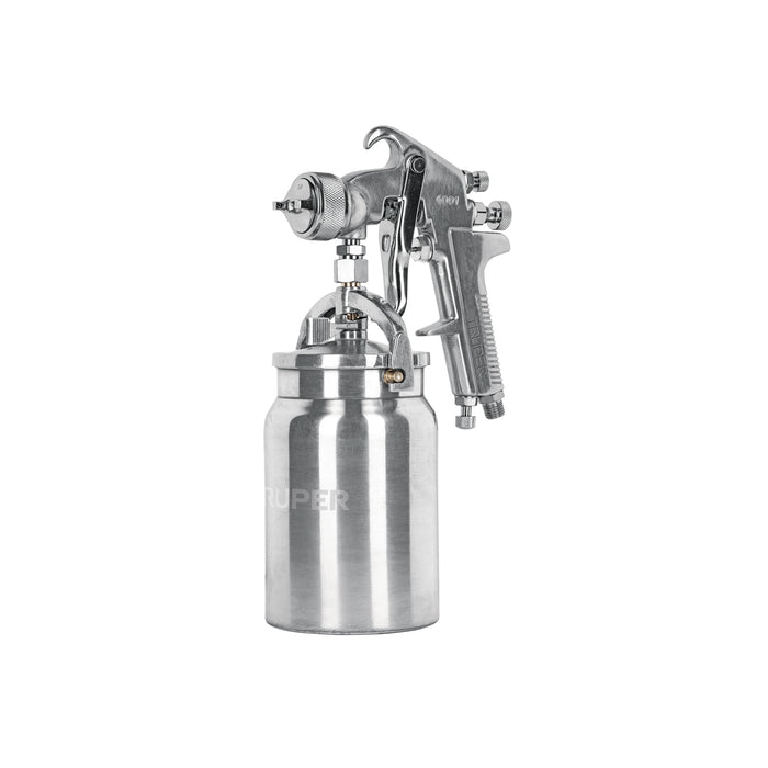 Pistola p/pintar succión HVHP vaso alum, 1.8mm, 3 vál TRUPER