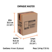 Pistola para retoque LVMP vaso aluminio, 0.5 mm, TRUPER