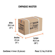 Pistola para pintar LVMP vaso plástico, 2 mm, TRUPER
