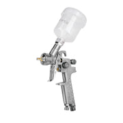 Pistola p/retoque gravedad HVLP vaso plástico, 1 mm, TRUPER