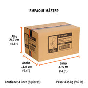 Pistola p/retoque gravedad HVLP vaso plástico, 1 mm, TRUPER