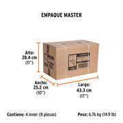 Pistola para pintar LVMP vaso aluminio, 1 mm, TRUPER