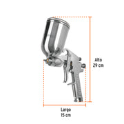 Pistola para pintar LVMP vaso aluminio, 1 mm, TRUPER