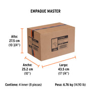 Pistola para pintar LVMP vaso aluminio, 2 mm, TRUPER