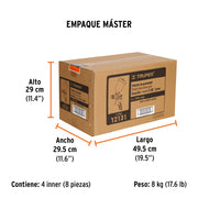 Pistola p/pintar gravedad HVLP vaso plástico, 2 mm, TRUPER