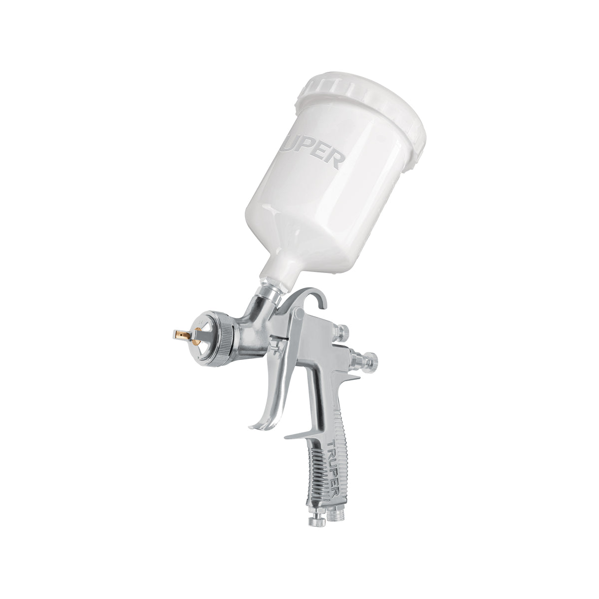Pistola para pintar LVLP vaso plástico, 2.0 mm, TRUPER