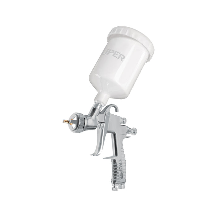 Pistola para pintar LVLP vaso plástico, 2.0 mm, TRUPER