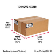 Bolsa con 200 pijas #8 x 1-1/2' combinadas (cuadro+Phillips)
