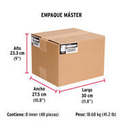 Bolsa con 200 pijas #8 x 1-1/4' combinadas (cuadro+Phillips)