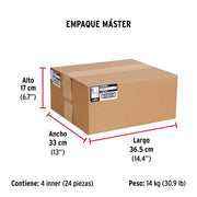 Bolsa con 200 pijas #8 x 2' combinadas (cuadro + Phillips)