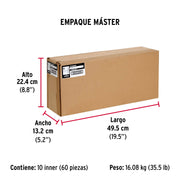 Bolsa con 200 pijas #8 x 3/4' combinadas (cuadro + Phillips)
