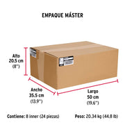 Bolsa con 200 pijas #8 x 3' combinadas (cuadro + Phillips)
