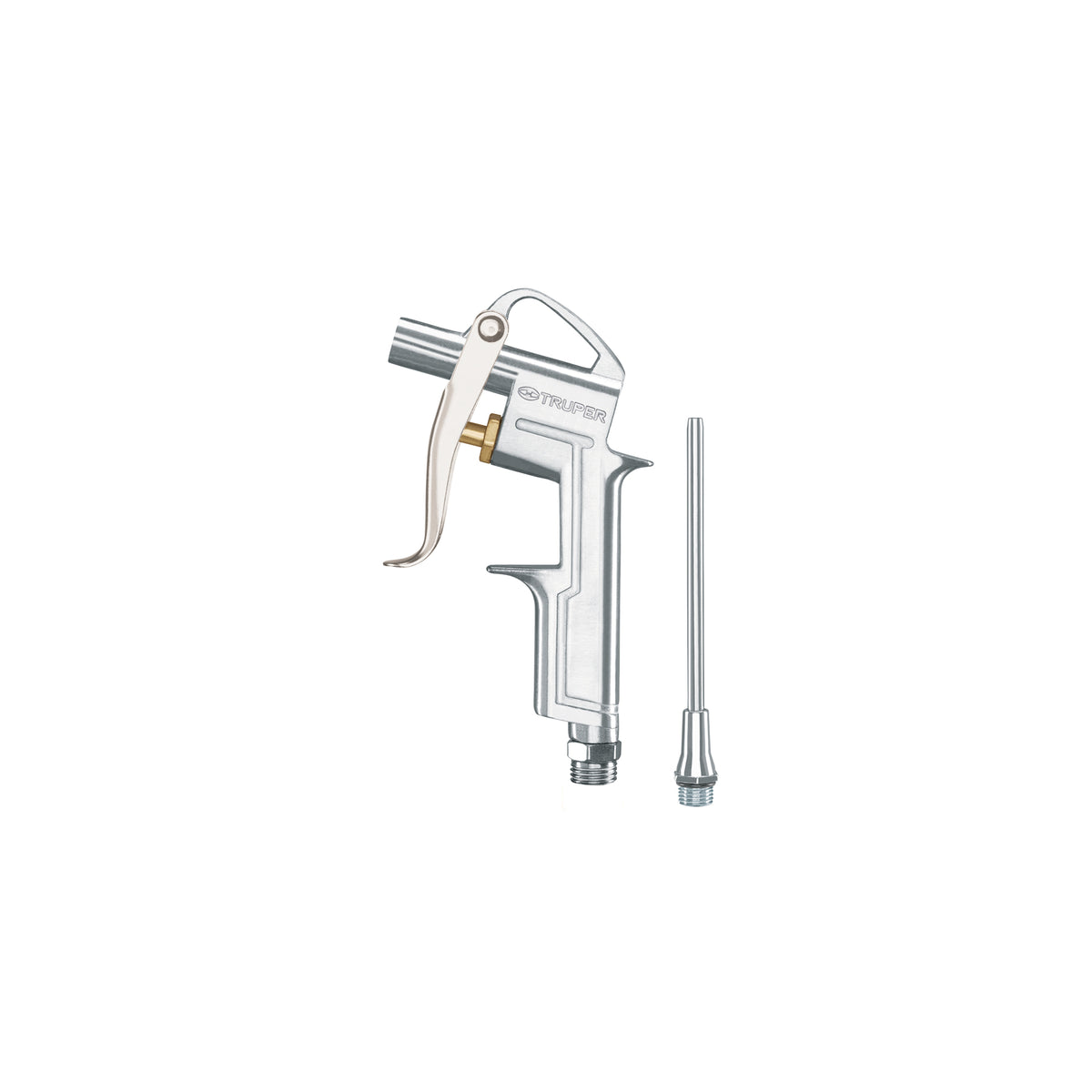 Pistola de aluminio para sopletear, boquilla ext 4',TRUPER