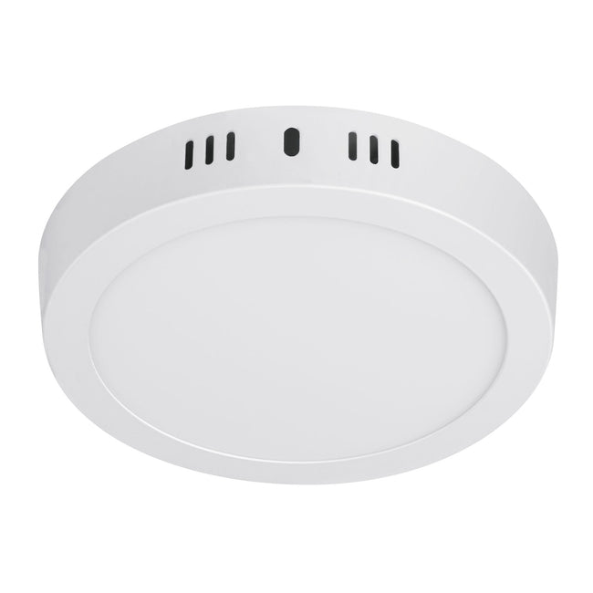 Luminario LED plafón 12W 6500K, redondo, blanco, VOLTECK