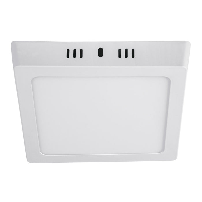 Luminario LED plafón 12W 6500K, cuadrado, blanco, VOLTECK