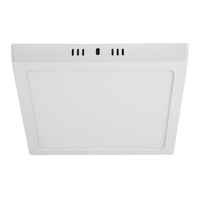 Luminario LED plafón 18W 6500K, cuadrado, blanco, VOLTECK
