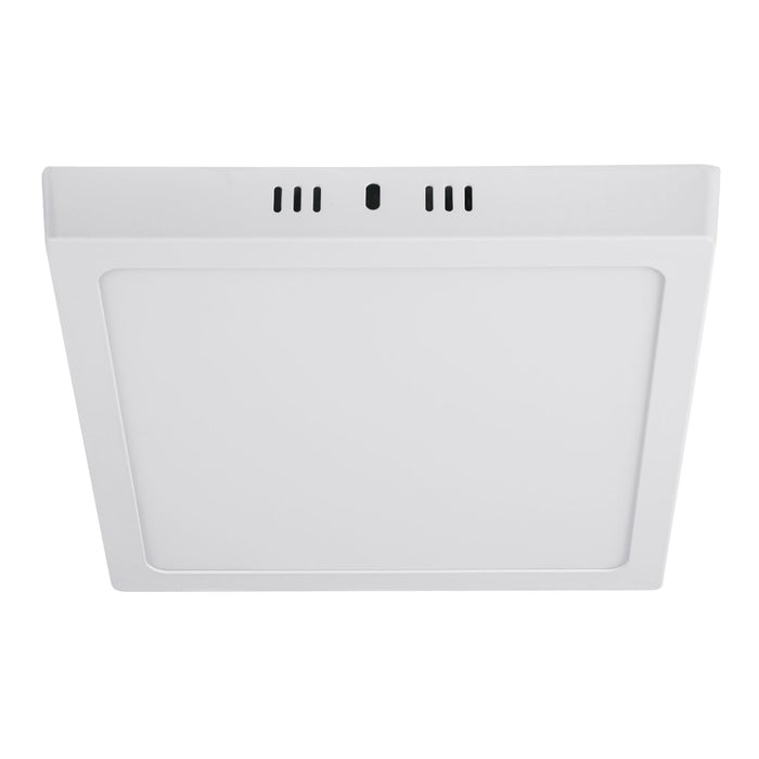 Luminario LED plafón 18W 6500K, cuadrado, blanco, VOLTECK