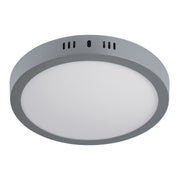 Luminario LED plafón 18W 6500K, redondo, gris, VOLTECK