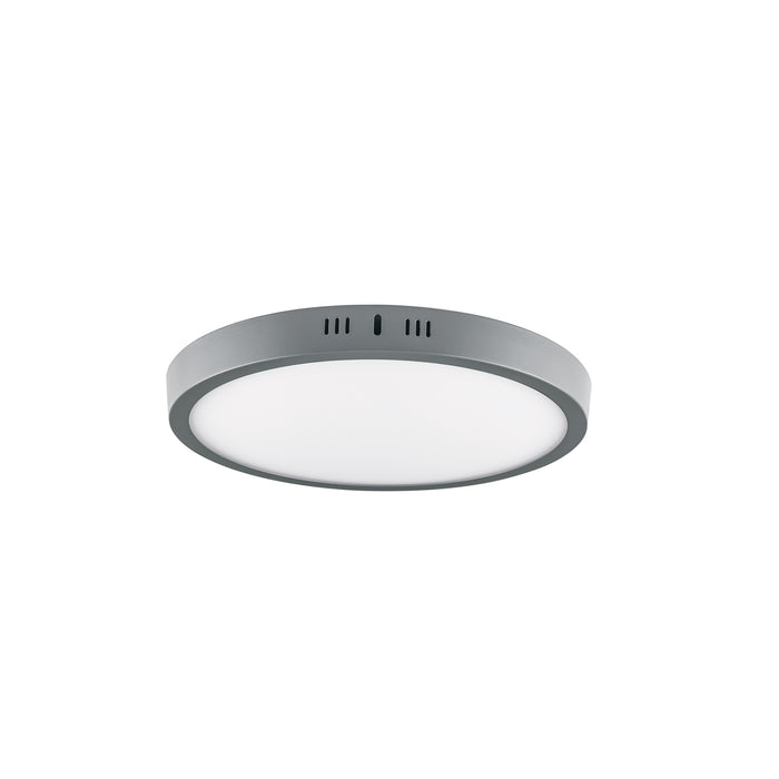 Luminario LED plafón 24W 6500K, redondo, gris, VOLTECK